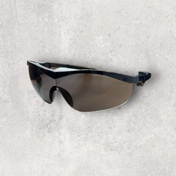MCR Safety Sunglasses—LOT OF‎ TWO—Navy Blue Large Single Lense Semi-Rimless - Picture 2 of 3